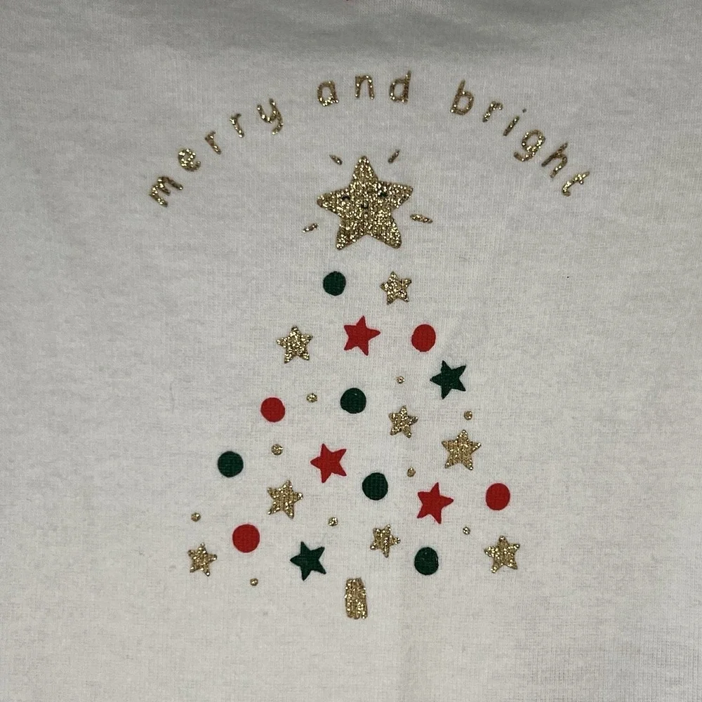 Carter's Bodysuit Baby NB White NEW Christmas Tree Merry and Bright 1N992310